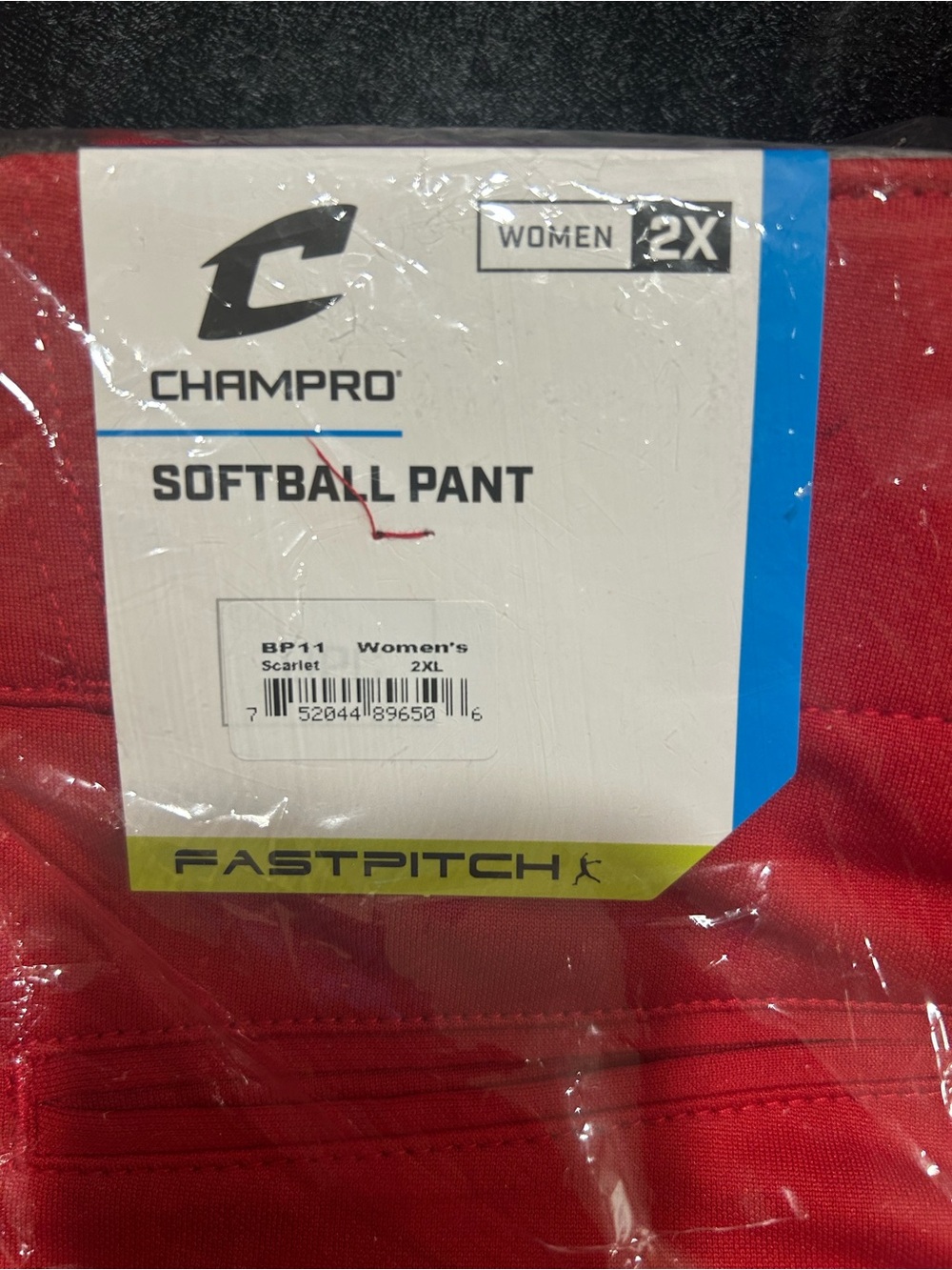 Champro Women's Scarlet Softball Jogger Pants - 2X